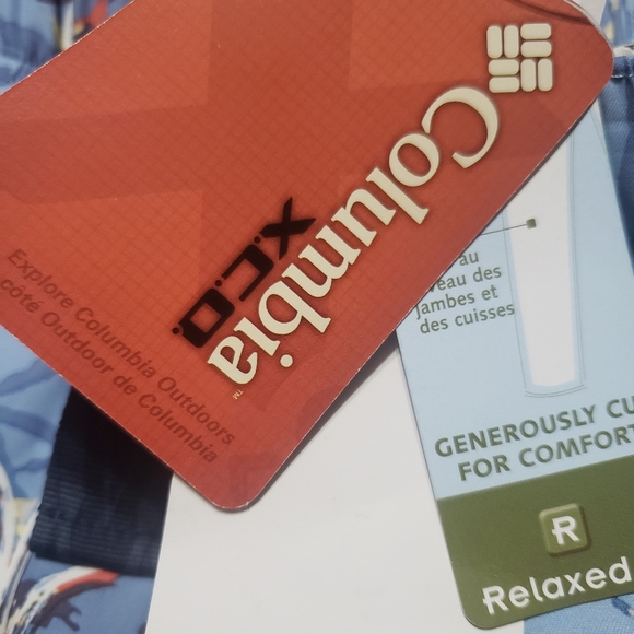 Columbia XCO Mens Blue Printed Shorts XL New with Tags - Picture 10 of 11